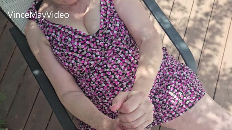 [Manyvids.Com] Vmvideo - Sunny Summer Sunday After Church With Grandma Outdoors [1080p]